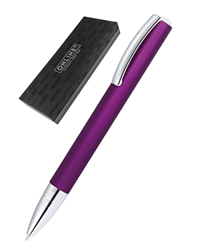ONLINE Kugelschreiber Vision Purple I Drehkugelschreiber mit Standard Großraummine in Strichstärke M, Schreibfarbe Schwarz I Eleganter Kulli mit matter Oberfläche in Geschenkbox von Online