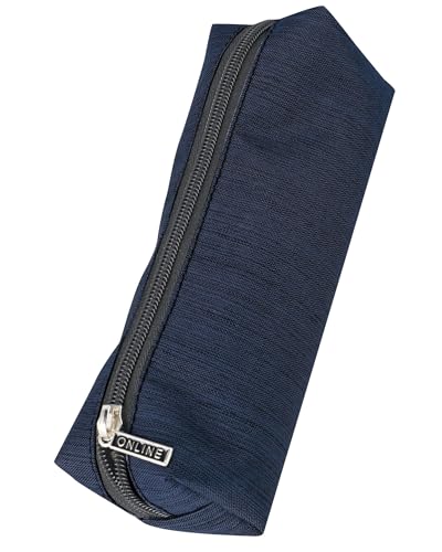 Online Premium-Schlampermäppchen/Pencil Case Blue Shadow I Stylisches Schlamperetui für Jungen & Mädchen I Federmäppchen mit praktischem Reißverschluss I 1 Fach I Ideal für Schule, Uni & Büro von Online