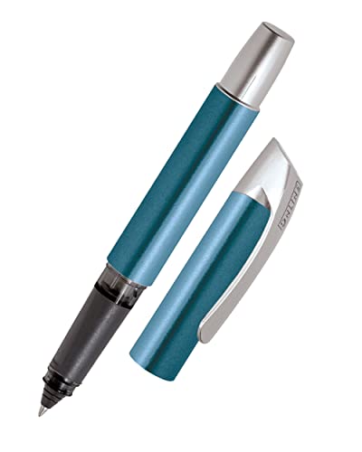 ONLINE Rollerball Campus Petrol | Patronen-Rollerball mit ergonomischem Griffstück | Standard-Tintenpatronen | für Rechts- und Linkshänder | für Schule, Uni, Vielschreiber von Online