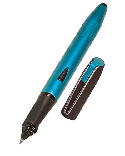 ONLINE Rollerball Switch Plus, Tinten-Rollerball und Touchpen für Tablets und Smartphones in einem, Multifunktions-Stift für Büro oder Grundschule, Standard-Tintenpatronen, Petrol, Rollerballspitze von Online