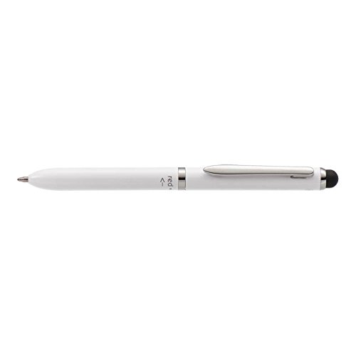 ONLINE 31020/3D 3-in-1 Multi Touch Pen Flash White, 2-Farb-Kugelschreiber aus Metall, D1 Standardmine rot und blau, Stylus Tip, weiß ONLINE 31020/3D 3-in-1 Multi Touch Pen Flash White, 2-Farb-Kugelschreiber aus Metall, D1 Standardmine rot und blau, Stylus Tip, weiß von Online