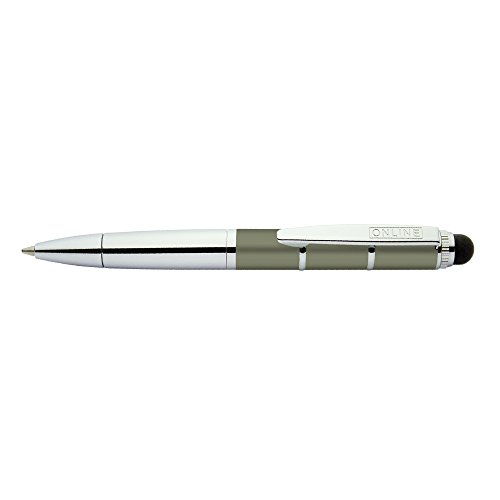 Online 33685/3D - Drehkugelschreiber Piccolo, mit Stylus Tip, Braun von Online