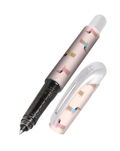 Online College Dackel Tintenroller mit Patrone I Ergonomischer Rollerball für Rechts- & Linkshänder mit Hunde-Design I Tintenroller Kinder & Erwachsene I inkl. Kombipatrone I Made in Germany Online College Dackel Tintenroller mit Patrone I Ergonomischer Rollerball für Rechts- & Linkshänder mit Hunde-Design I Tintenroller Kinder & Erwachsene I inkl. Kombipatrone I Made in Germany von Online