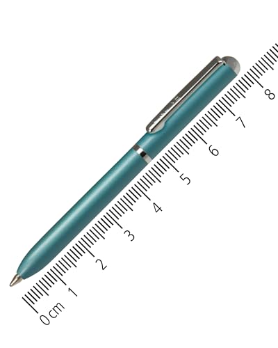 Online Miniatur Dreh-Kugelschreiber Turquoise mit Metallclip, D1-Standardmine | Mini-Kuli fürs Portemonnaie | 8 cm Länge, passend für Geldbeutel & kleine Taschen für unterwegs | Schreibfarbe schwarz von Online