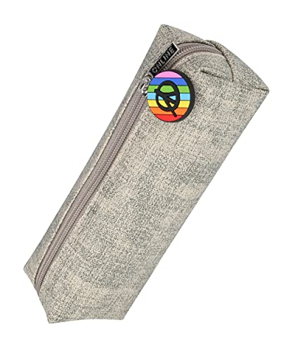 Online Premium-Schlampermäppchen/Pencil Case Grau I Stylisches Schlamperetui für Jungen & Mädchen I Federmäppchen mit praktischem Reißverschluss I 1 Fach I Ideal für Schule, Uni & Büro von Online