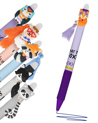 Online magiXX, 6x Radierstift Fun Charm I Gelschreiber blau radierbar mit 0,7mm Strichstärke I Tintenroller zum Schreibenlernen, Büro I kompatibel mit Frixion Mine I Radierbarer Kugelschreiber Online magiXX, 6x Radierstift Fun Charm I Gelschreiber blau radierbar mit 0,7mm Strichstärke I Tintenroller zum Schreibenlernen, Büro I kompatibel mit Frixion Mine I Radierbarer Kugelschreiber von Online