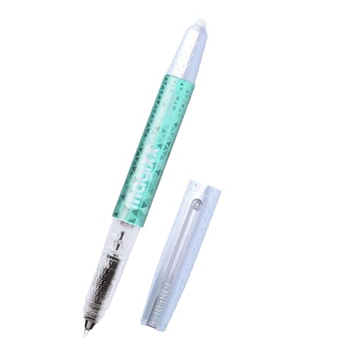 Online magiXX radierbarer Tintenroller Mint mit Tintenpatrone I Rollerball mit 0,7mm Strichstärke I inkl. 1x Patrone blau I radierbarer Stift für Schule, Uni und Büro I thermosensitive Tinte von Online