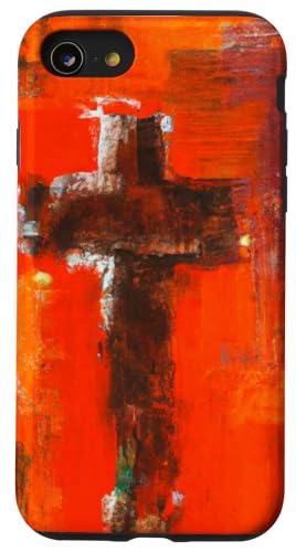 Christliche Botschaft Jesus Kreuz Liebe Graffiti Kunst Malerei Hülle für iPhone SE (2020) / 7 / 8 von OnlineGNRLSTORE