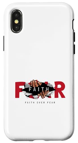 Christliche religiöse Botschaft Glaube über Angst Workout Gym Yoga Hülle für iPhone X/XS Christliche religiöse Botschaft Glaube über Angst Workout Gym Yoga Hülle für iPhone X/XS von OnlineGNRLSTORE