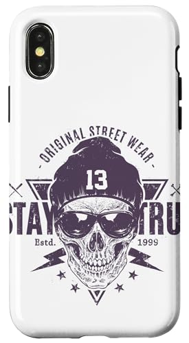Herren Damen Graffiti Biker Rocker Skull Punk Horror Pirat Hülle für iPhone X/XS Herren Damen Graffiti Biker Rocker Skull Punk Horror Pirat Hülle für iPhone X/XS von OnlineGNRLSTORE