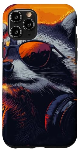 Lustige Retro-Waschbär-Rock-Musik-Geschenkidee für Männer Frauen Kinder Hülle für iPhone 11 Pro Lustige Retro-Waschbär-Rock-Musik-Geschenkidee für Männer Frauen Kinder Hülle für iPhone 11 Pro von OnlineGNRLSTORE