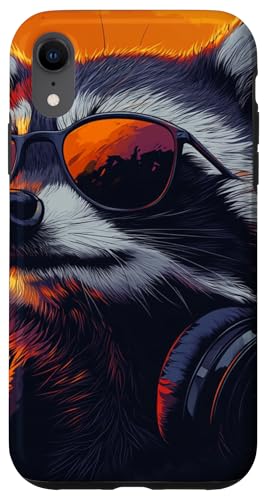 Lustige Retro-Waschbär-Rock-Musik-Geschenkidee für Männer Frauen Kinder Hülle für iPhone XR Lustige Retro-Waschbär-Rock-Musik-Geschenkidee für Männer Frauen Kinder Hülle für iPhone XR von OnlineGNRLSTORE