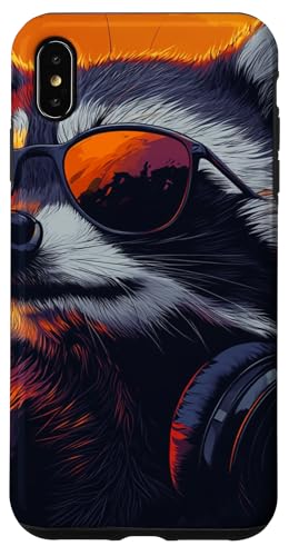 Lustige Retro-Waschbär-Rock-Musik-Geschenkidee für Männer Frauen Kinder Hülle für iPhone XS Max Lustige Retro-Waschbär-Rock-Musik-Geschenkidee für Männer Frauen Kinder Hülle für iPhone XS Max von OnlineGNRLSTORE