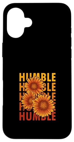 Sonnenblume für Damen und Mädchen mit Aufschrift "Be Humble Message" Hülle für iPhone 16 Plus Sonnenblume für Damen und Mädchen mit Aufschrift "Be Humble Message" Hülle für iPhone 16 Plus von OnlineGNRLSTORE