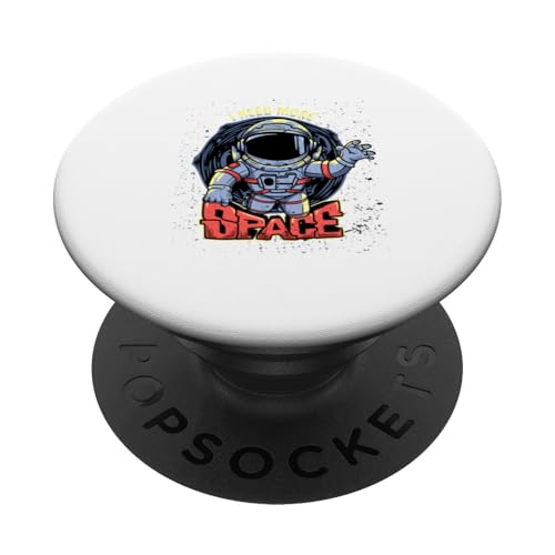 Weltraum Astronaut Anime Cartoon Charakter PopSockets Klebender PopGrip von OnlineGNRLSTORE