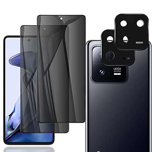 OnlyShield für Xiaomi Redmi Note 13 5G, Sichtschutz Schutzfolie Anti-Spy Privatsphäre Tempered Glas Dunkel Privacy Folie Blickschutzfolie Displayschutzfolie mit Kamera Linse Folie (2 STÜCKE) von OnlyShield