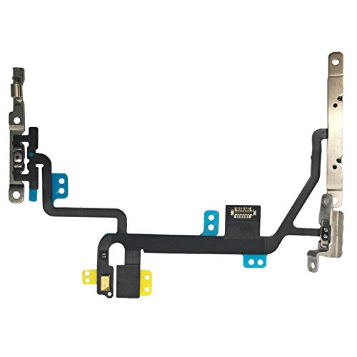 OnlyTech - Power Button Flex-Kabel mit Lautstärkeregler, Stummschalter, Blitz und Mikrofon mit Halterung kompatibel mit iPhone 8 von OnlyTech