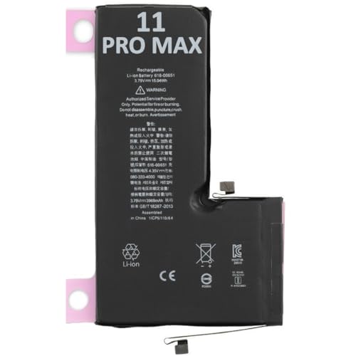 OnlyTech - Premium-Ersatzakku für iPhone 11 Pro Max – 3969 mAh – mit Klebstoff OnlyTech - Premium-Ersatzakku für iPhone 11 Pro Max – 3969 mAh – mit Klebstoff von OnlyTech