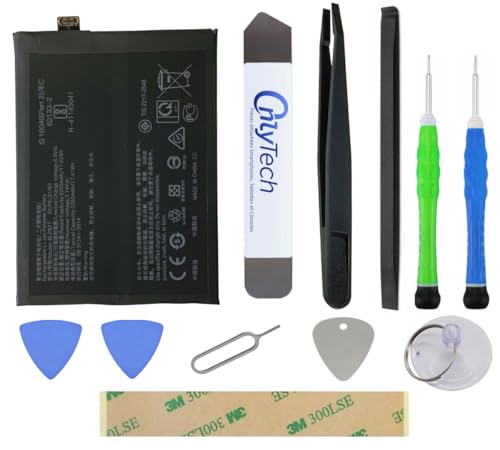 OnlyTech - Reparaturset Premium Ersatzakku BLP827 für OnePlus 9 Pro – 4500 mAh – identische Qualität mit 10 Werkzeugen und Klebstoff OnlyTech - Reparaturset Premium Ersatzakku BLP827 für OnePlus 9 Pro – 4500 mAh – identische Qualität mit 10 Werkzeugen und Klebstoff von OnlyTech