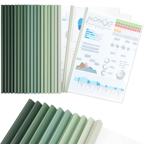 Onlyesh 20 Stück Thermobindemappen A4, Rückenbreite 10 mm, 90 Blatt Bindekapazität, A4 Sliding Bar Binder für Thermo-Bindemaschinen, Bindergeräte, Binderücken Onlyesh 20 Stück Thermobindemappen A4, Rückenbreite 10 mm, 90 Blatt Bindekapazität, A4 Sliding Bar Binder für Thermo-Bindemaschinen, Bindergeräte, Binderücken von Onlyesh