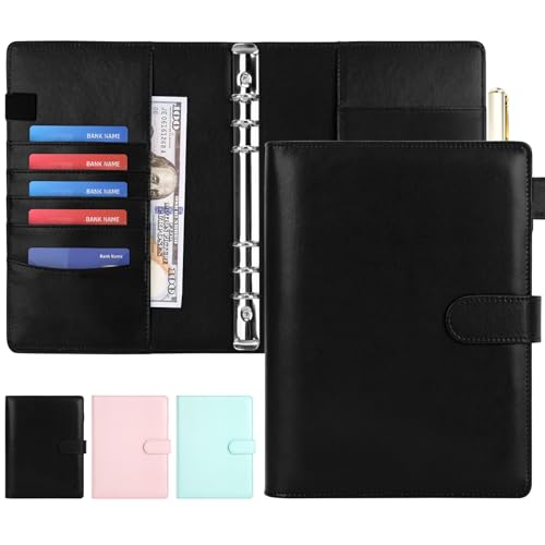 Onlyesh Ringbuch A5, Ringbuch A5 Nachfüllbar, 6 Loch, Innenpapier Nicht Enthalten, Budget Planer mit Magnetischer Schnalle für Büros Zuhause Schule, Schwarz) Onlyesh Ringbuch A5, Ringbuch A5 Nachfüllbar, 6 Loch, Innenpapier Nicht Enthalten, Budget Planer mit Magnetischer Schnalle für Büros Zuhause Schule, Schwarz) von Onlyesh
