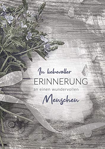 KE XXL Trauer-Karte mit Umschlag - Beileids-Karte - Anteilnahme-Karte - Klapp-Karte zur Beerdigung - im Format DIN A4 - Motiv: Erinnerung XXL KE XXL Trauer-Karte mit Umschlag - Beileids-Karte - Anteilnahme-Karte - Klapp-Karte zur Beerdigung - im Format DIN A4 - Motiv: Erinnerung XXL von Onlytime