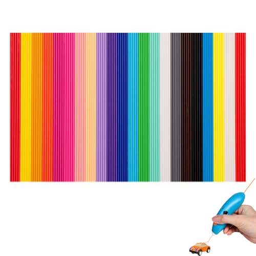3D Stift Filament PCL 110 Stück 3doodler Nachfüllpacks 3D Druckstift Filament 3D Stift Zubehör Materialien Set Kindersichere Flexible Filamentkerne für Kunstskulpturen 3D Stift Filament PCL 110 Stück 3doodler Nachfüllpacks 3D Druckstift Filament 3D Stift Zubehör Materialien Set Kindersichere Flexible Filamentkerne für Kunstskulpturen von Onperpoe