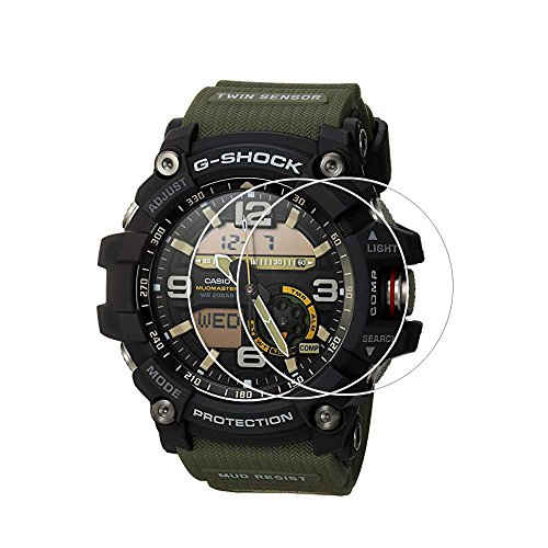 Schutzfolie Kompatibel mit G-Shock GG1000 ,9H HD Displayschutzfolie Tempered Glas Schutzglas mit kratzfestem Anti-Fingerprint [2 Stück] von Onpro