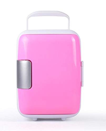 Mini-Kühlschrank-Kühler und -wärmer, 4 l Fassungsvermögen, kompakt, tragbar und leise (Pink) von Onward