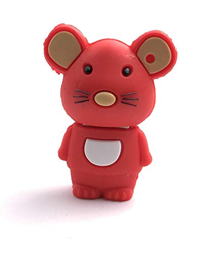 Onwomania Maus Tier Mäusschen Ratte rot USB Stick USB Flash Drive 16GB USB 2.0 von Onwomania