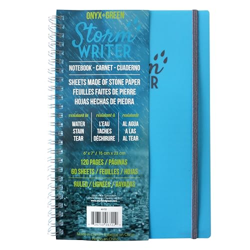 Storm Write Notebk 6x9 60 Rule von Onyx and Green