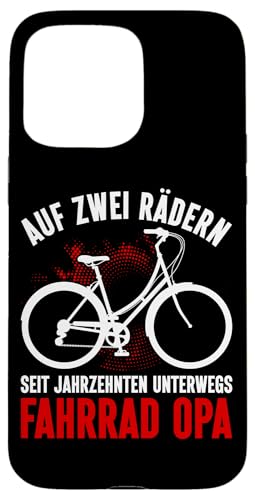 Auf Zwei Rädern Seit Jahrzehnten Unterwegs Fahrrad Opa Hülle für iPhone 15 Pro Max von Opa Fahrrad Radfahrer Biker Großvater Sprüche