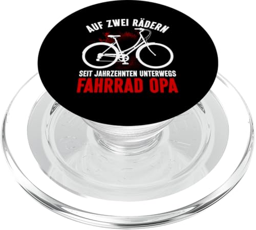 Auf Zwei Rädern Seit Jahrzehnten Unterwegs Fahrrad Opa PopSockets PopGrip für MagSafe von Opa Fahrrad Radfahrer Biker Großvater Sprüche