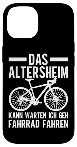 Das Altersheim Kann Warten Ich Geh Fahrrad Fahren Opa Hülle für iPhone 14 von Opa Fahrrad Radfahrer Biker Großvater Sprüche