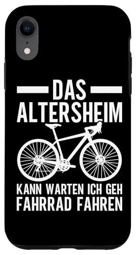Das Altersheim Kann Warten Ich Geh Fahrrad Fahren Opa Hülle für iPhone XR von Opa Fahrrad Radfahrer Biker Großvater Sprüche