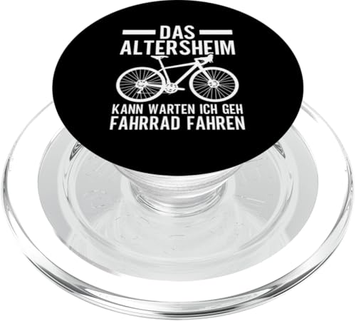 Das Altersheim Kann Warten Ich Geh Fahrrad Fahren Opa PopSockets PopGrip für MagSafe von Opa Fahrrad Radfahrer Biker Großvater Sprüche