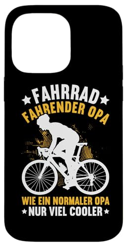 Fahrrad Fahrender Opa Wie Ein Normaler Opa Nur Viel Cooler Hülle für iPhone 14 Pro Max von Opa Fahrrad Radfahrer Biker Großvater Sprüche