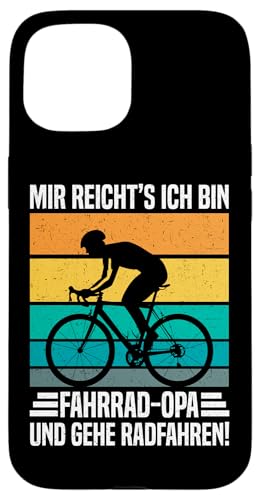 Mir Reicht's Ich Bin Fahrrad Opa Und Gehe Radfahren Retro Hülle für iPhone 15 von Opa Fahrrad Radfahrer Biker Großvater Sprüche