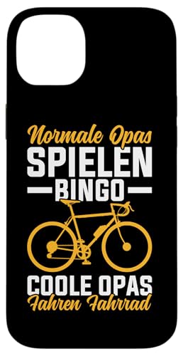 Normale Opas Spielen Bingo Coole Opas Fahren Fahrrad Hülle für iPhone 14 Plus von Opa Fahrrad Radfahrer Biker Großvater Sprüche