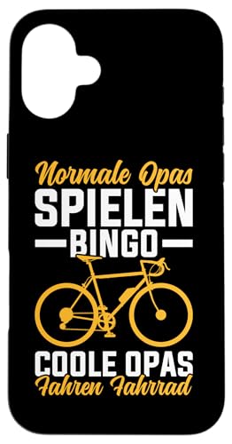 Normale Opas Spielen Bingo Coole Opas Fahren Fahrrad Hülle für iPhone 16 Plus von Opa Fahrrad Radfahrer Biker Großvater Sprüche