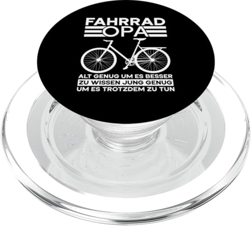 Opa Radfahrer Biker Großvater Pensioniert Pops Rentner PopSockets PopGrip für MagSafe von Opa Fahrrad Radfahrer Biker Großvater Sprüche