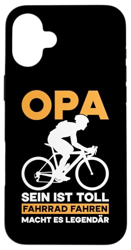 Opa Sein Ist Toll Fahrrad Fahren Macht Es Legendär Großvater Hülle für iPhone 16 Plus von Opa Fahrrad Radfahrer Biker Großvater Sprüche
