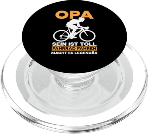Opa Sein Ist Toll Fahrrad Fahren Macht Es Legendär Großvater PopSockets PopGrip für MagSafe von Opa Fahrrad Radfahrer Biker Großvater Sprüche