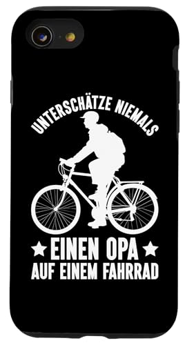 Unterschätze Niemals Einen Opa Auf Einem Fahrrad Pops Hülle für iPhone SE (2020) / 7 / 8 von Opa Fahrrad Radfahrer Biker Großvater Sprüche
