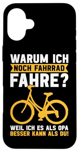 Warum Ich Noch Fahrrad Fahre Weil Ich Es Als Opa Besser Kann Hülle für iPhone 16 Plus Warum Ich Noch Fahrrad Fahre Weil Ich Es Als Opa Besser Kann Hülle für iPhone 16 Plus von Opa Fahrrad Radfahrer Biker Großvater Sprüche