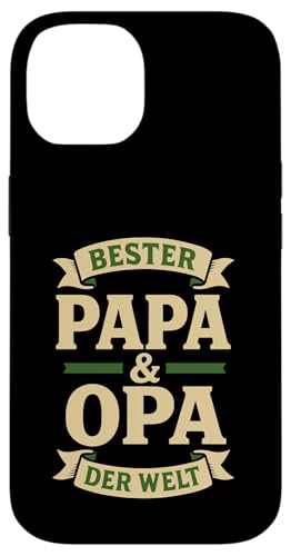 Opa Vatertag Bester Papa und Opa der Welt Spruch Lustig Opa Hülle für iPhone 14 von Opa TShirt Vatertag Opa Spruch Vatertagsgeschenk