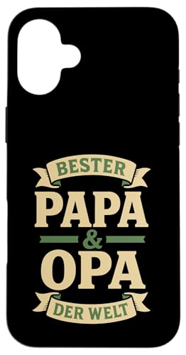 Opa Vatertag Bester Papa und Opa der Welt Spruch Lustig Opa Hülle für iPhone 16 Plus Opa Vatertag Bester Papa und Opa der Welt Spruch Lustig Opa Hülle für iPhone 16 Plus von Opa TShirt Vatertag Opa Spruch Vatertagsgeschenk