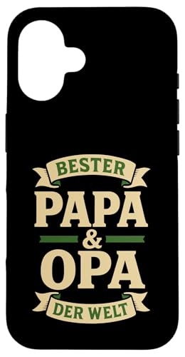 Opa Vatertag Bester Papa und Opa der Welt Spruch Lustig Opa Hülle für iPhone 16 Opa Vatertag Bester Papa und Opa der Welt Spruch Lustig Opa Hülle für iPhone 16 von Opa TShirt Vatertag Opa Spruch Vatertagsgeschenk