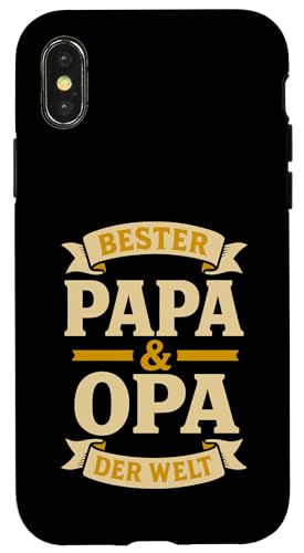 Opa Vatertag Bester Papa und Opa der Welt Spruch Lustig Opa Hülle für iPhone X/XS Opa Vatertag Bester Papa und Opa der Welt Spruch Lustig Opa Hülle für iPhone X/XS von Opa TShirt Vatertag Opa Spruch Vatertagsgeschenk