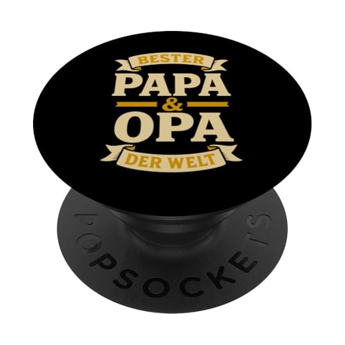 Opa Vatertag Bester Papa und Opa der Welt Spruch Lustig Opa PopSockets Klebender PopGrip Opa Vatertag Bester Papa und Opa der Welt Spruch Lustig Opa PopSockets Klebender PopGrip von Opa TShirt Vatertag Opa Spruch Vatertagsgeschenk